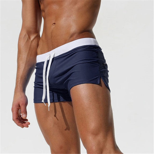 Grønne boardshorts for menn med snøring, hurtigtørkende, perfekt for stranden og vannsport.