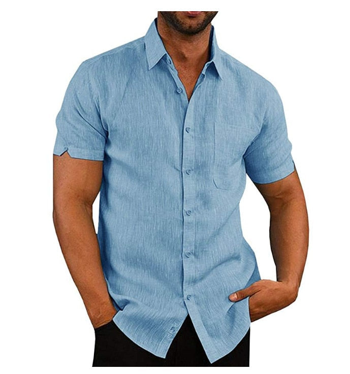 Casual Herren Poloshirt mit Knopfleiste, Polyester-Mix, ideal fĂĽr den Sommer