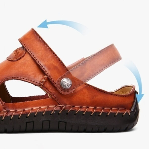 Orthopädische Herren Sandalen mit breitem Riemen, atmungsaktiv und bequem für den täglichen Gebrauch