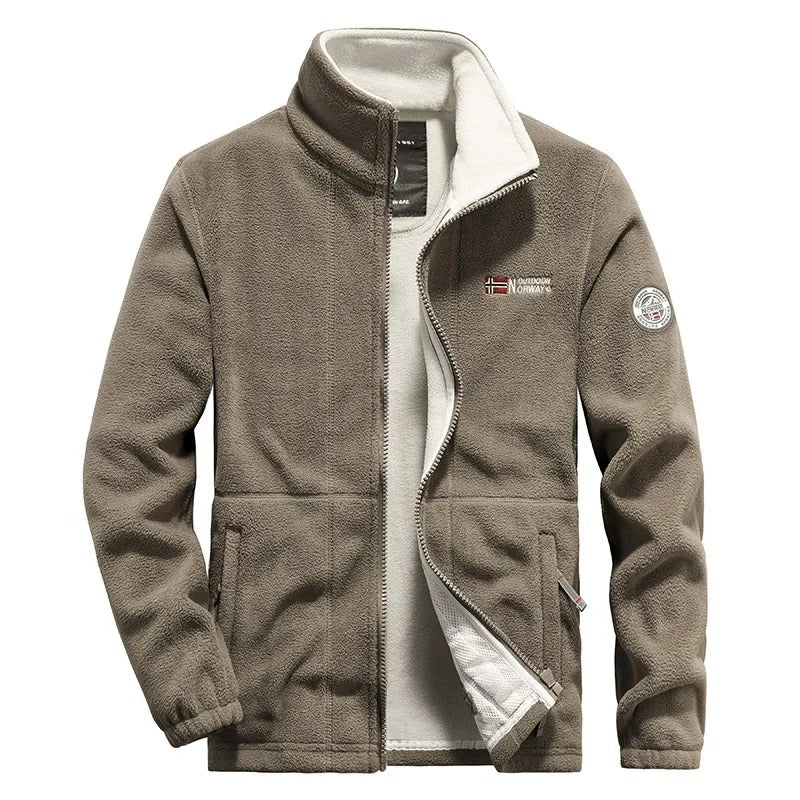 Sportliche Herren Softshell-Jacke aus Polar Fleece, warm und funktional