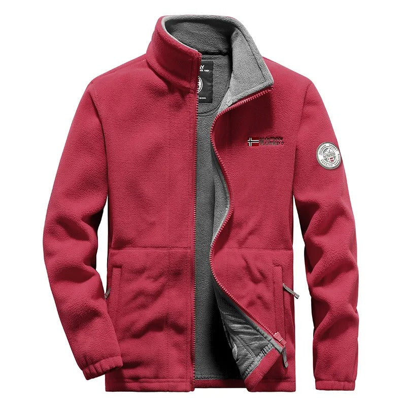 Taktische Herrenjacke aus Fleece, geeignet für Outdoor-Sport und Freizeit