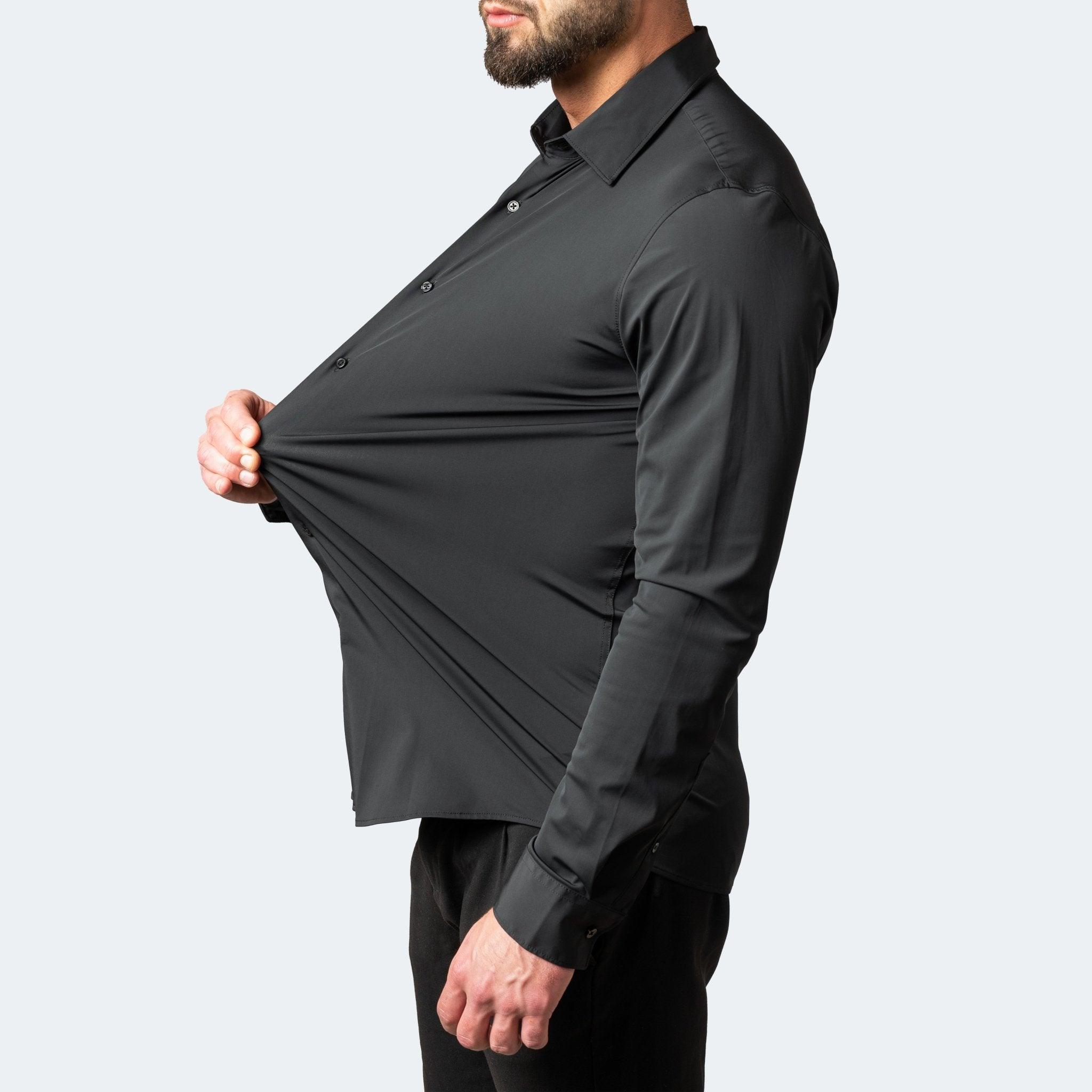 Elegant herre businesskjorte, langermet, strykefri og pustende, ideell for den moderne mann