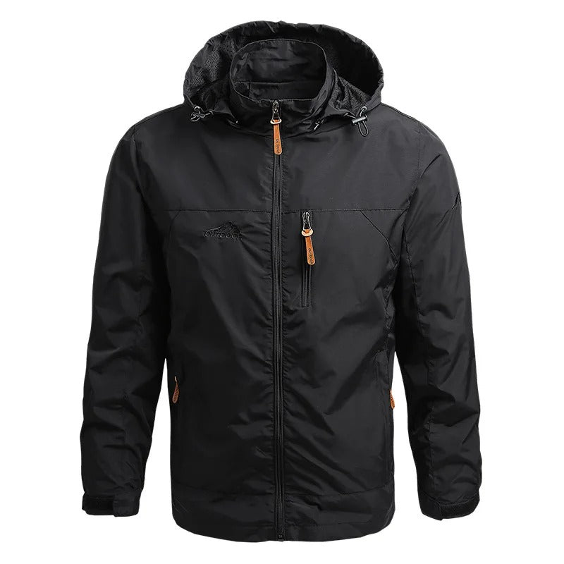 Robuste Herren Windjacke wasserdicht mit Kapuze, taktisches Design fĂĽr Outdoor-Abenteuer