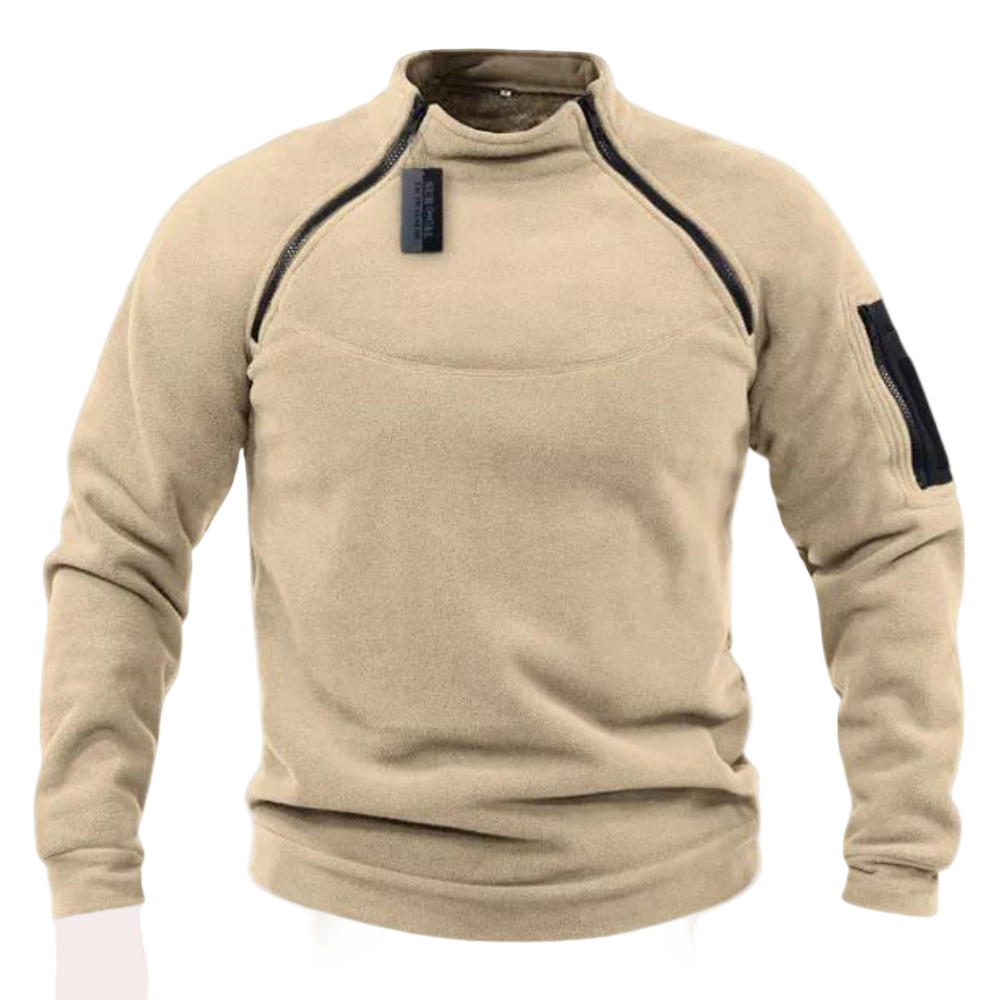 Herresweater med stretch i avslappet passform for optimal komfort og stil.