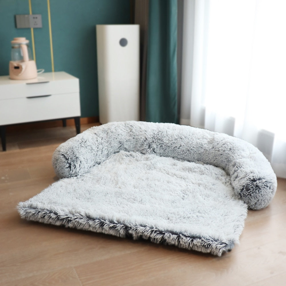 Sett med hundesofa-beskyttere i forskjellige størrelser, egnet for små til store hunder