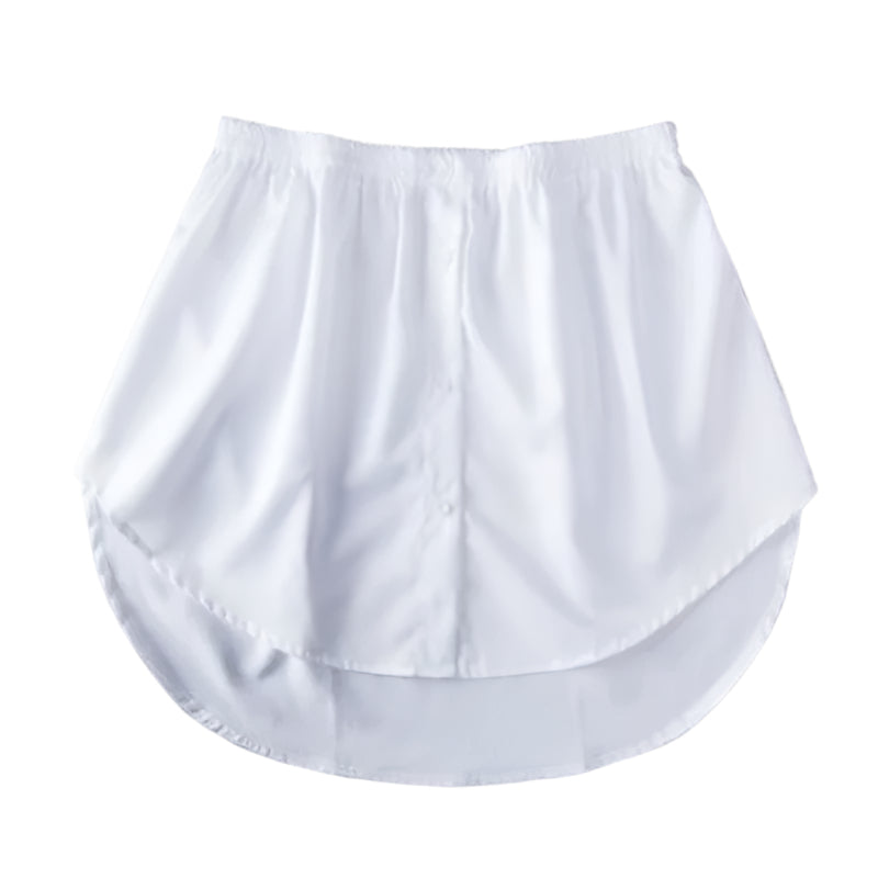 Hvit bluse extender for kvinner, forlenger topper med stil. Ideell for lag på lag styling.