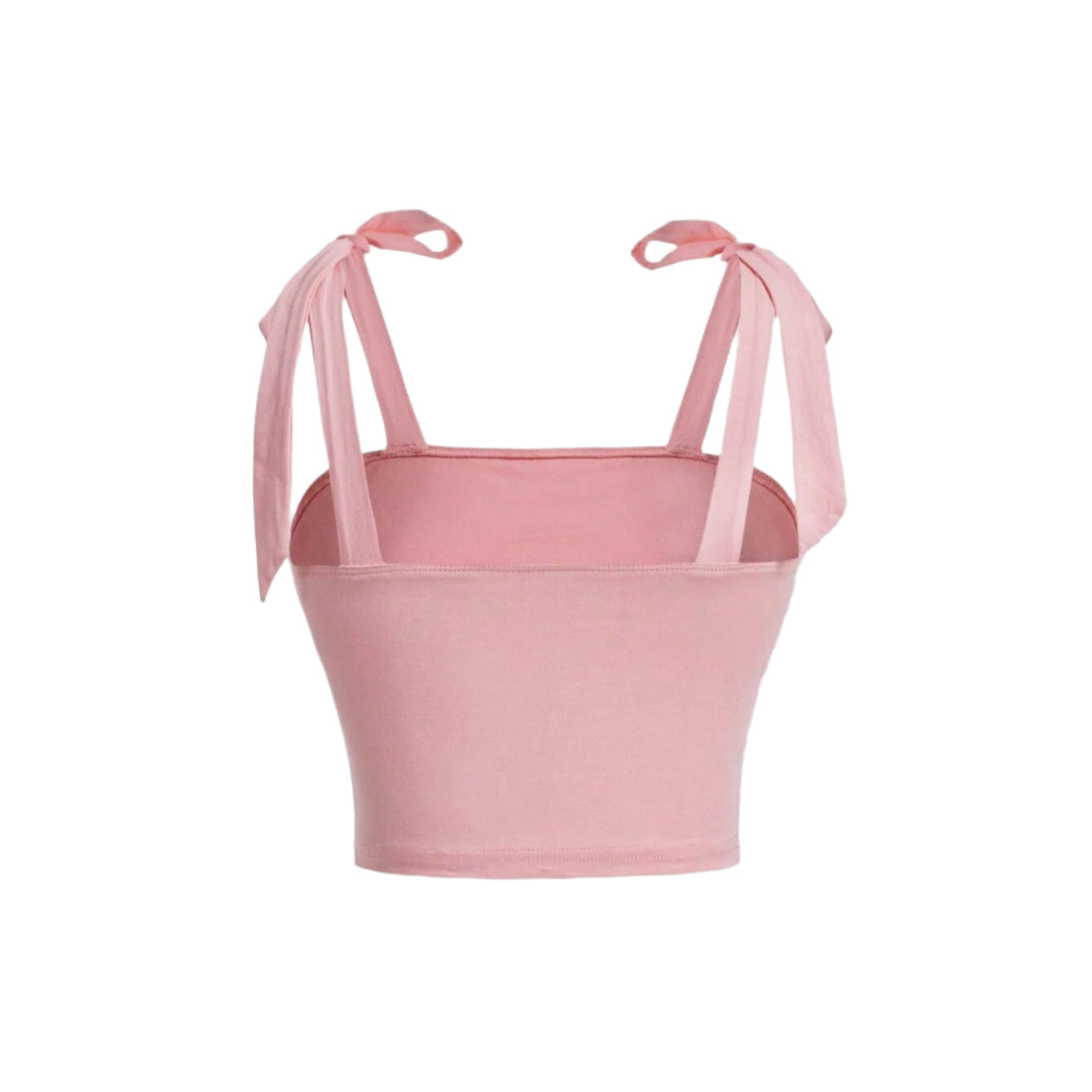 Justerbar rysjet sommertopp for dame i hvit, med feminine skulderbånd og trendy design.