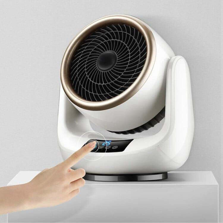 Stillegående hvit romvarmer, perfekt for soverom og kontor. Energieffektiv med rask oppvarming og mini design.
