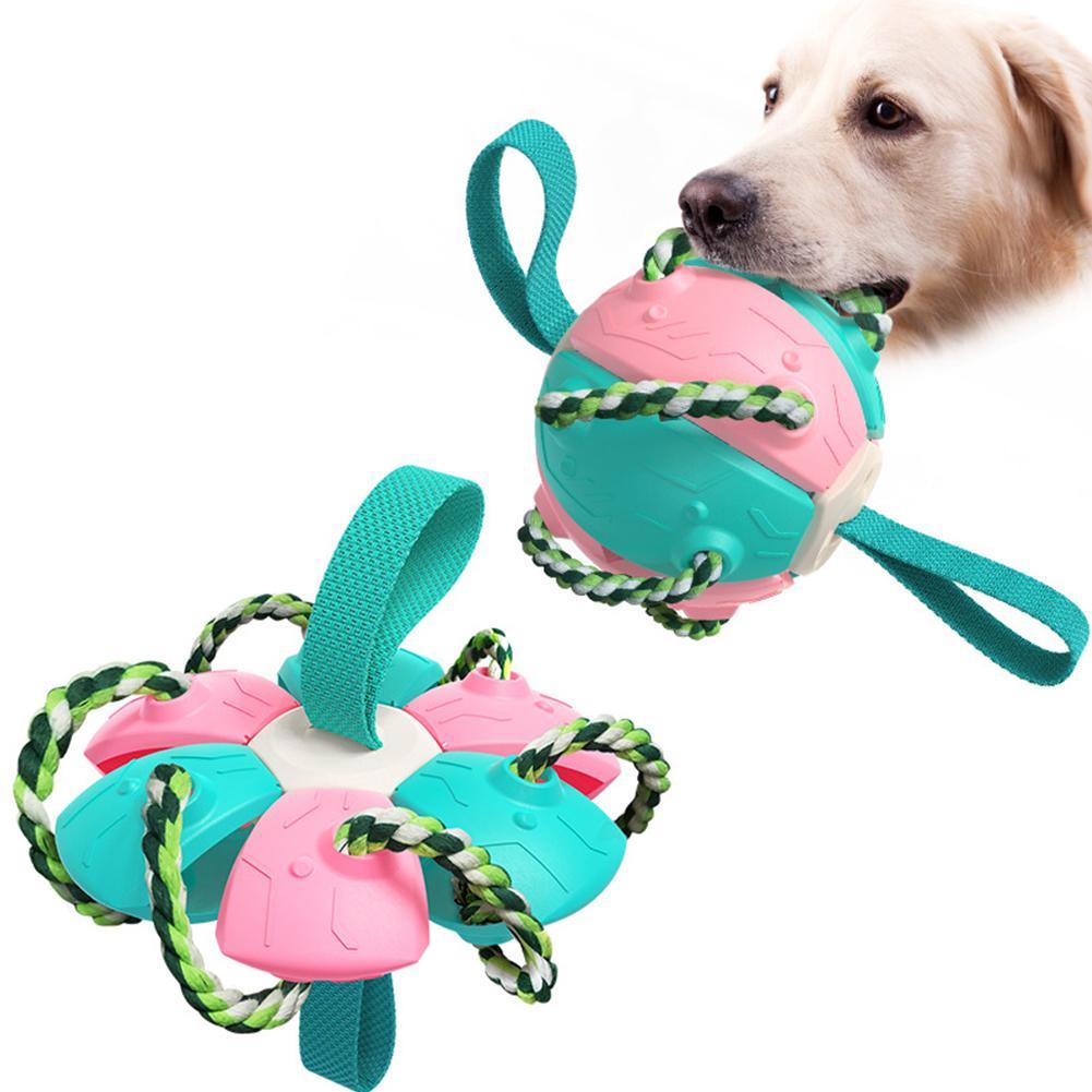 Robust tyggeleke: Slitesterk frisbee ball for hund og valp. Ideell for utelek og biting.