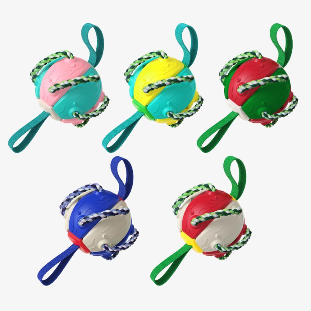 Valp med myk frisbee ball: Bidrar til biteutvikling og tannhelse. Trygg og stimulerende tyggeleke.