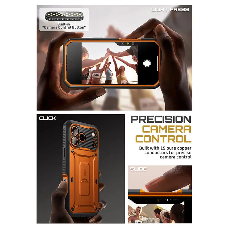 Støtsikkert iPhone 17 Pro Max deksel for ekstrem beskyttelse. Robust hybrid deksel, perfekt for utendørs.