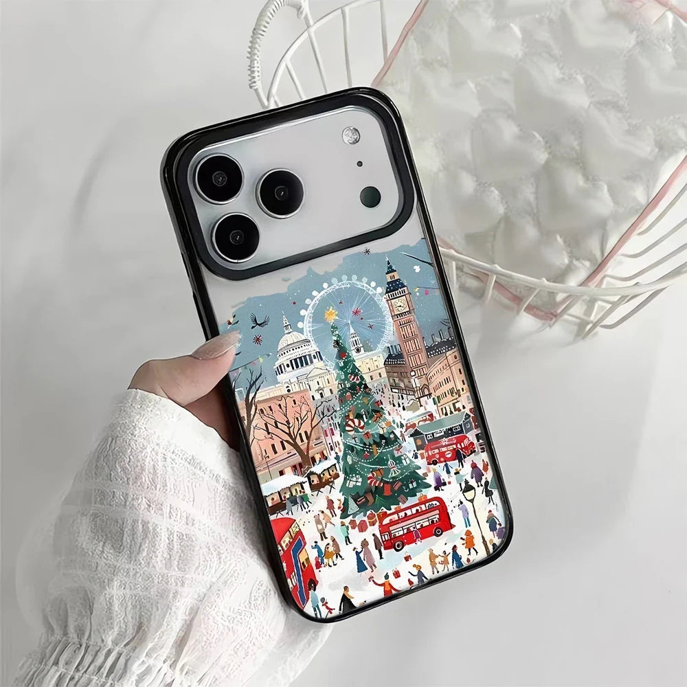 Premium iPhone deksel med naturtro snølandskap, ideelt som gaveidé og tilbehør.
