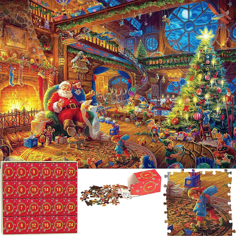 Spennende julepuslespill kalender; en kreativ og morsom julegave for barn og voksne.