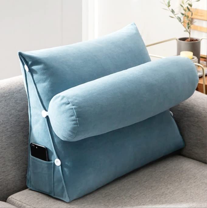 Ergonomisk kilepute for ryggstøtte, justerbar for individuell komfort og bedre sittestilling.