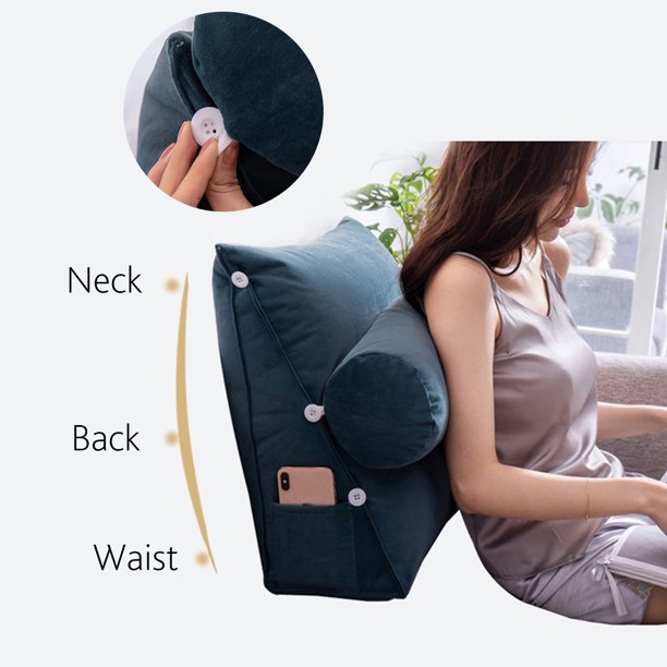Allsidig komfortpute med justerbar vinkel, gir ergonomisk ryggstøtte for hjem og kontor.