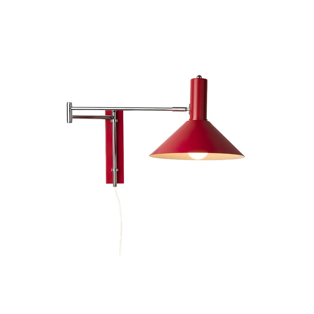 Justerbar minimalistisk vegglampe for stue og soverom. Moderne plug-in leselampe for innendørs bruk.