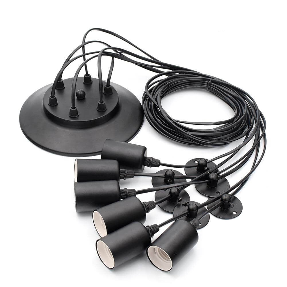 Justerbar multi-ampul taklampe for moderne hjem. Skap unik belysning og interiørdekorasjon.