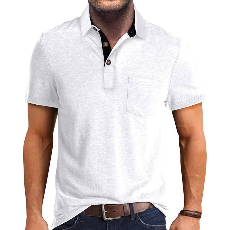 Stilfull herre poloshirt med polokrage. Elegant og komfortabel for sommerstil og hverdag.