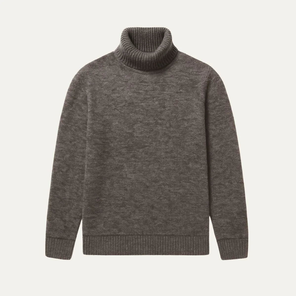 Elegant svart høyhalsgenser for menn. Komfortabel og stilfull turtleneck for høst og vinter.