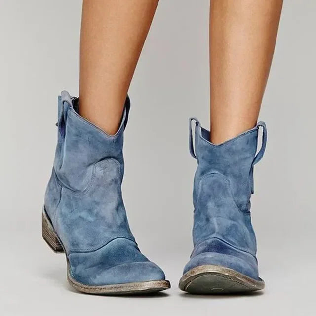 Stilfulle cowboystøvler for damer, kombinerer komfort og bohemsk mote, ideelle fritidssko.