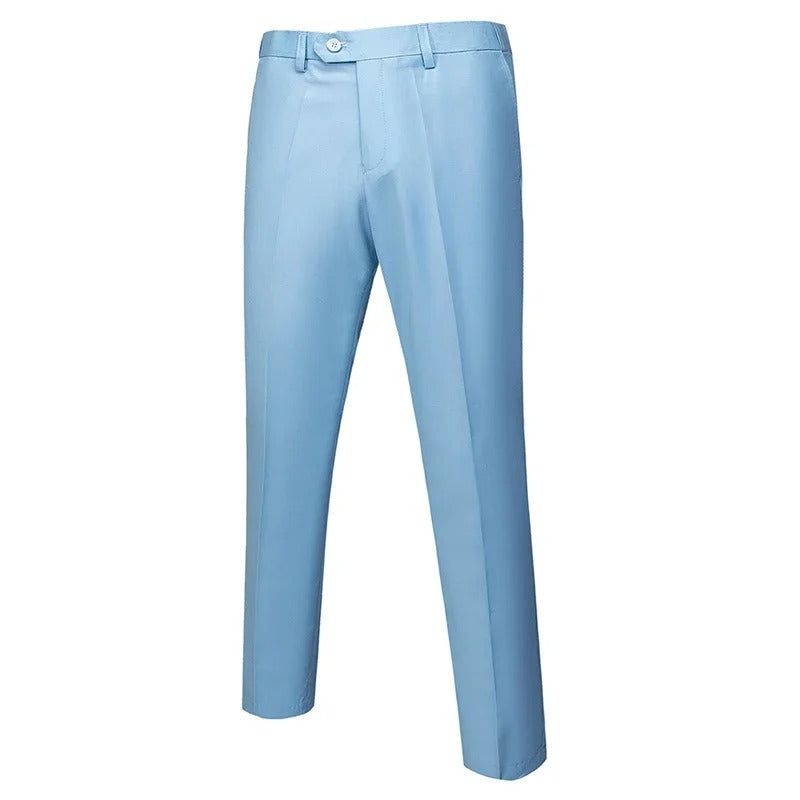 Allsidige klassiske dressbukser for menn, egnet for både kontor, business casual og stilfulle fester.