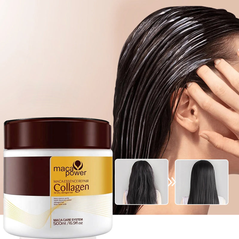 Si farvel til frizz! Kollagen hårmaske gir glans, næring og effektiv frizzkontroll.
