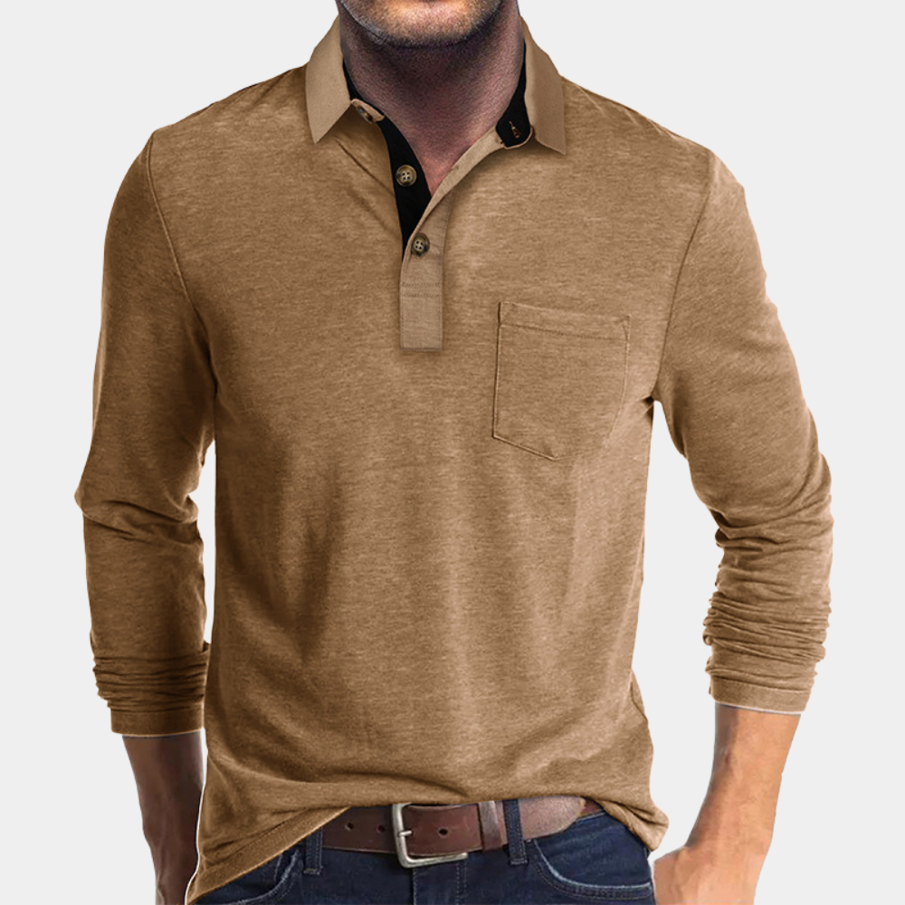 Stilfull herre poloshirt med trendy passform. Komfortabel casualskjorte for moderne herremote.