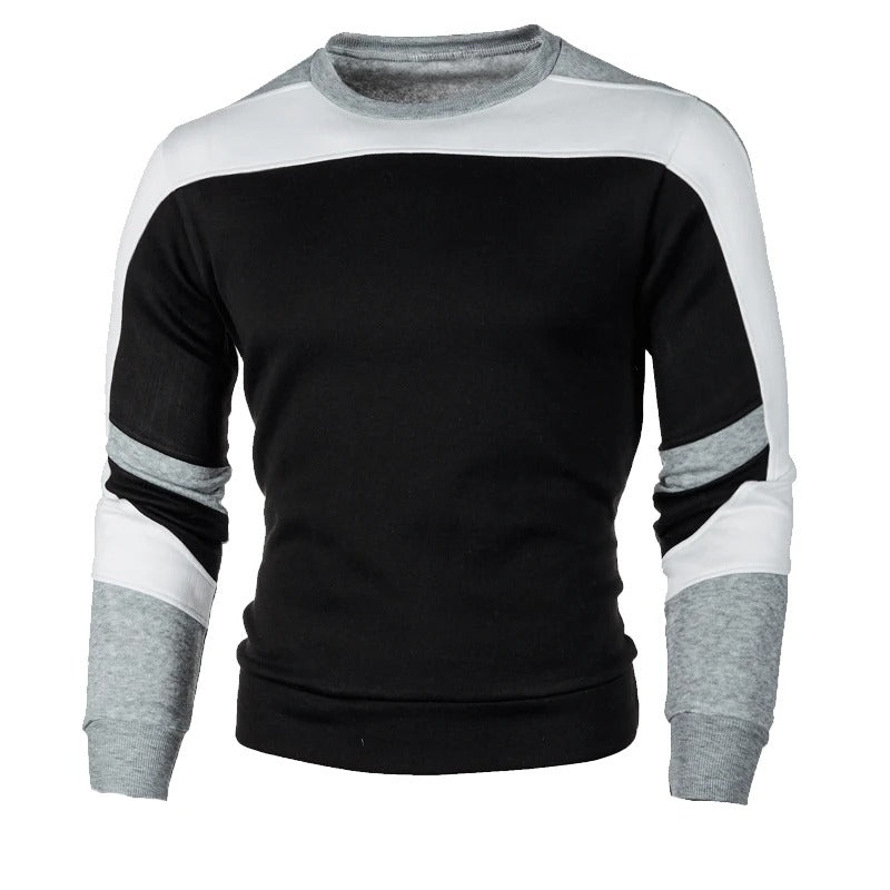Allsidig herre sweatshirt med rund hals, perfekt for lagdelt stil. En klassisk og funksjonell menns genser.