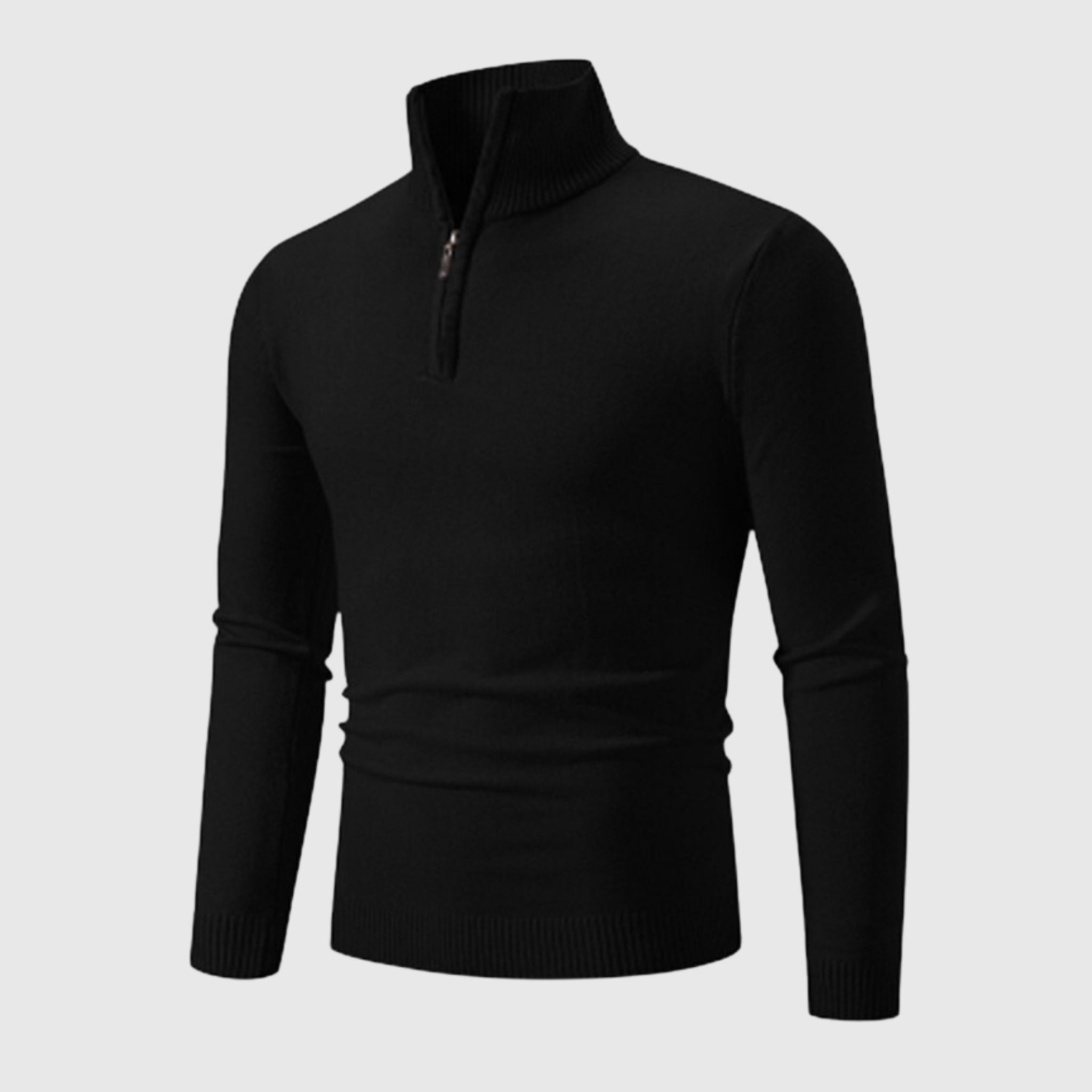Varm og myk herrepullover med rund hals, perfekt for menn som ønsker komfortabel stil.