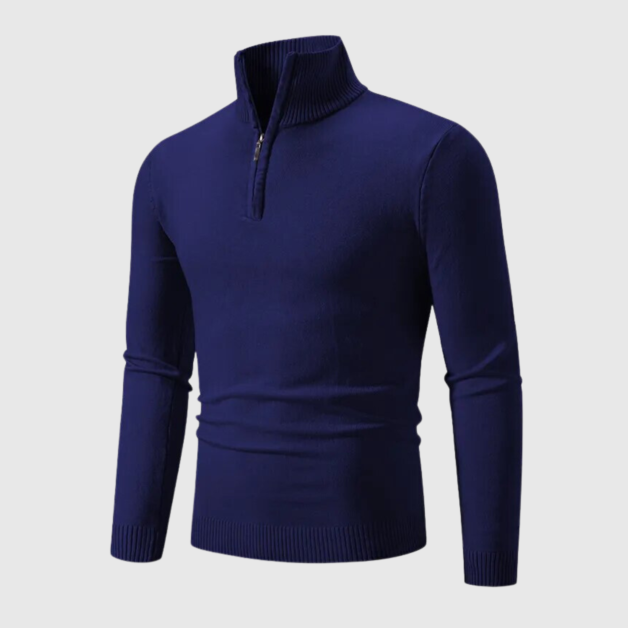 Klassisk herregenser med rund hals i tidløs design, perfekt for en allsidig garderobe.
