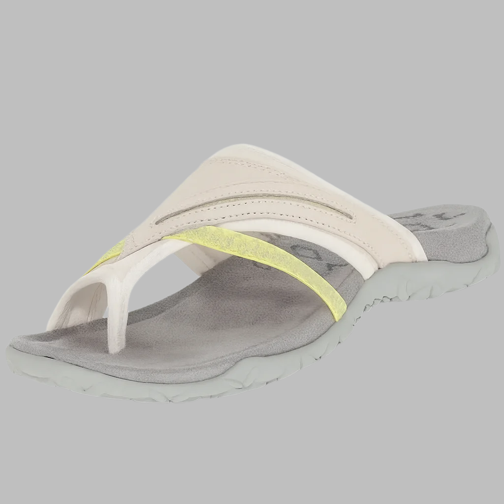 Stilige dame sandaler med kryss stropp, syntetisk overdel og gummi såle for komfortabel hverdagsbruk.