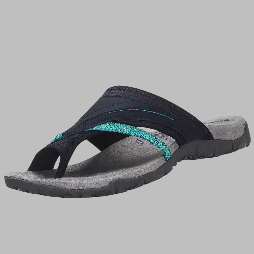 Trendy kryss stropp flip-flops for damer. Komfortable og lettvektige sommersko, perfekte for fritid.