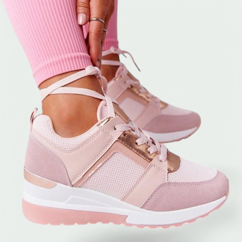 Lettvekt damesneakers med god støtte for komfortabel hverdagsbruk. Fleksible snøresko.