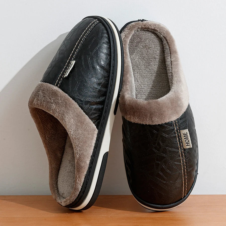 Myke innendørs slip-on tøfler for menn, en ideell gaveide for komfortable føtter hjemme.