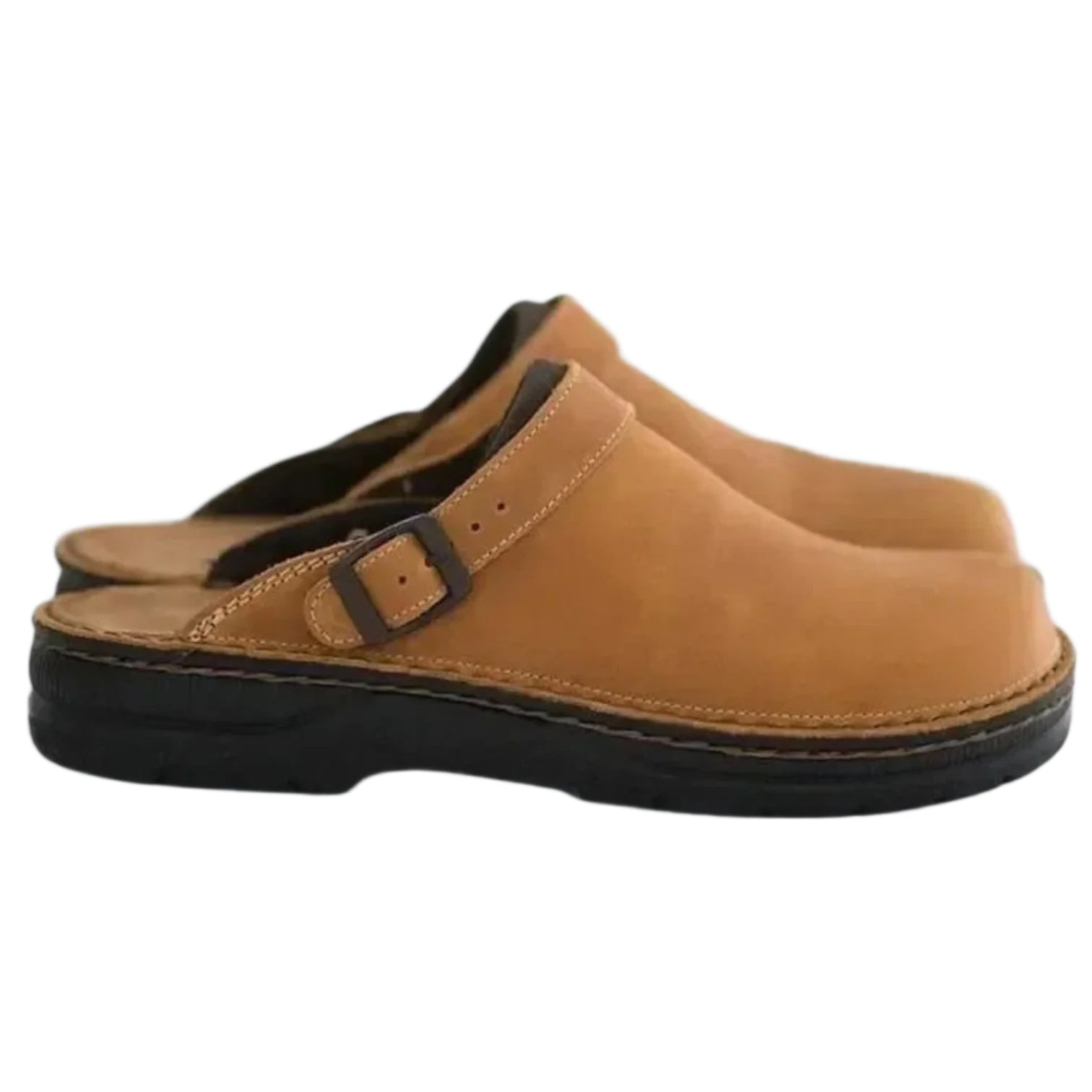 Komfortable herresandaler med åpen hæl. Allsidige brun sommersko for menn, perfekt for hverdag og fest.