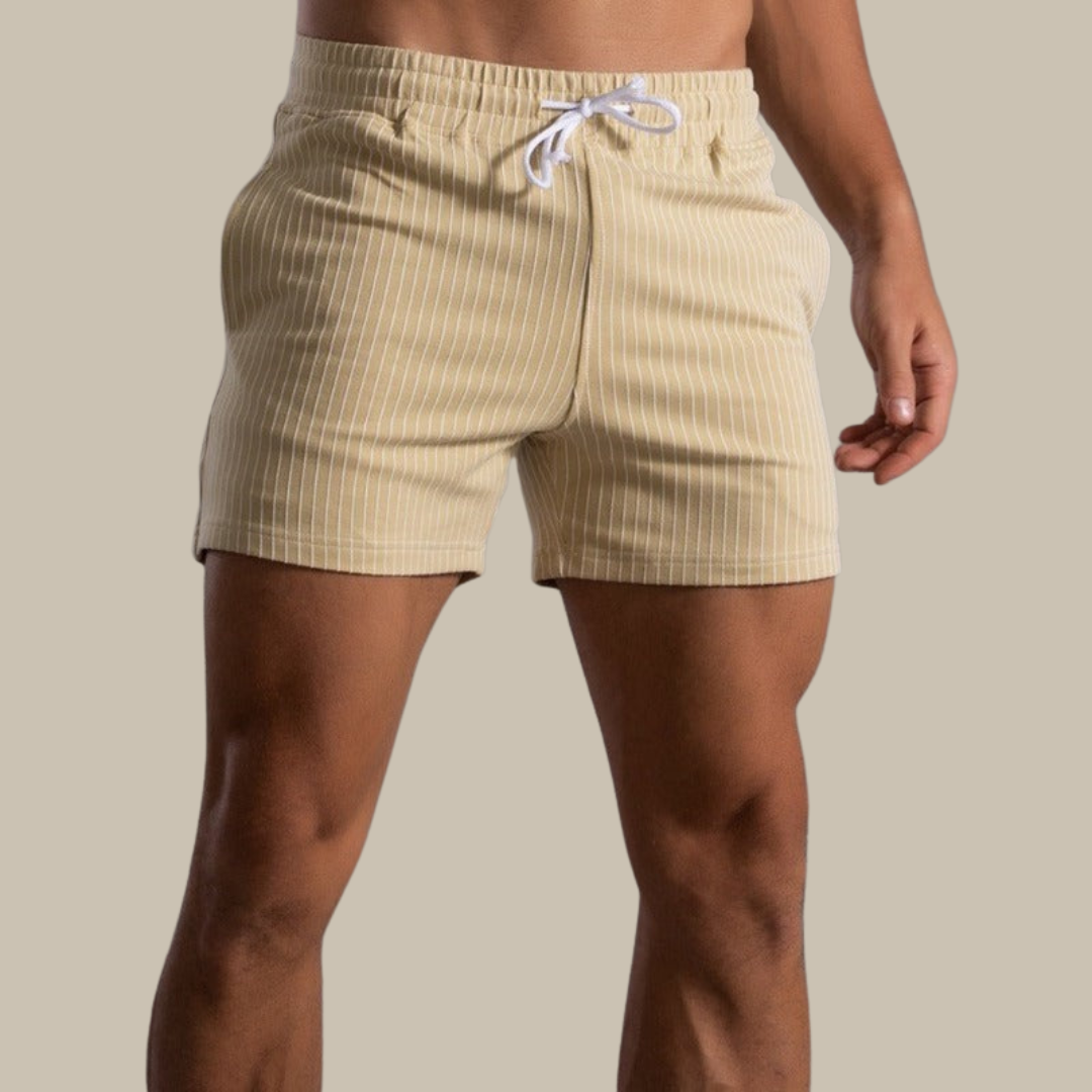 Trendy slimfit herreshorts for den stilbevisste mann, perfekt for sommeren og strand. God komfort.