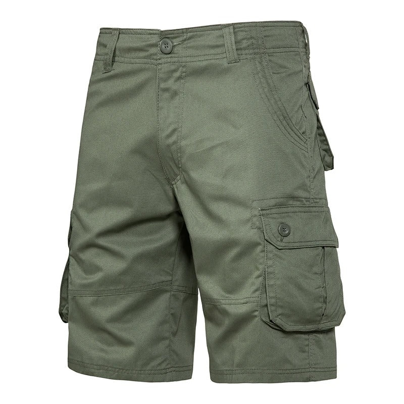 Lette herreshorts for utendørsbruk, komfortable og pustende til sommeren.