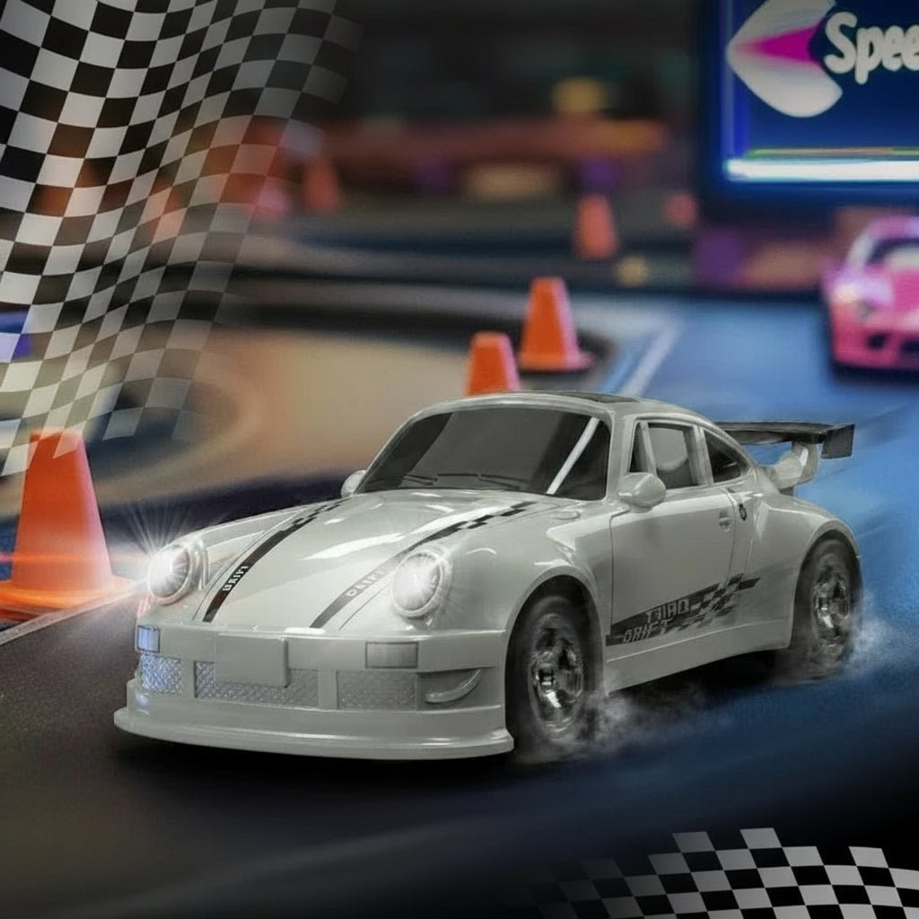 Allsidig 1:64 RC driftbil, ideell for presis kjøring både inne og ute. En flott miniatyrbil.
