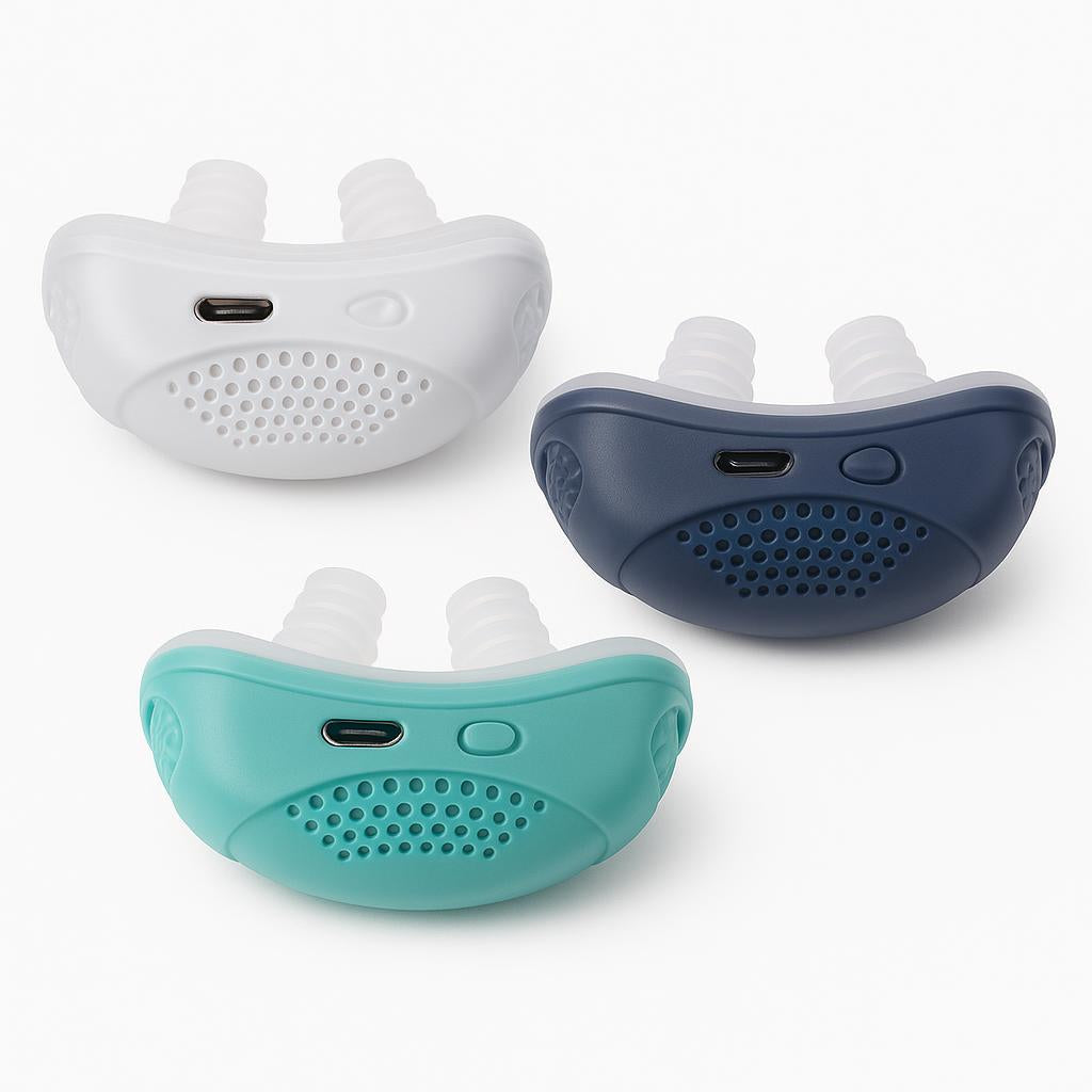 Mikro CPAP-maskin med nesestøtte for stillegående og komfortabel søvnbehandling av søvnapné.