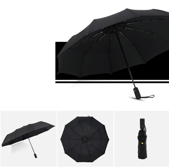 Hold deg tørr med denne robuste, vindtette og kompakte stormparaplyen med automatisk funksjon og ergonomisk håndtak.