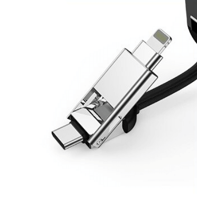 Kompakt universell 6-i-1 USB-lader for mobil og alle enheter, perfekt for reise og daglig lading.