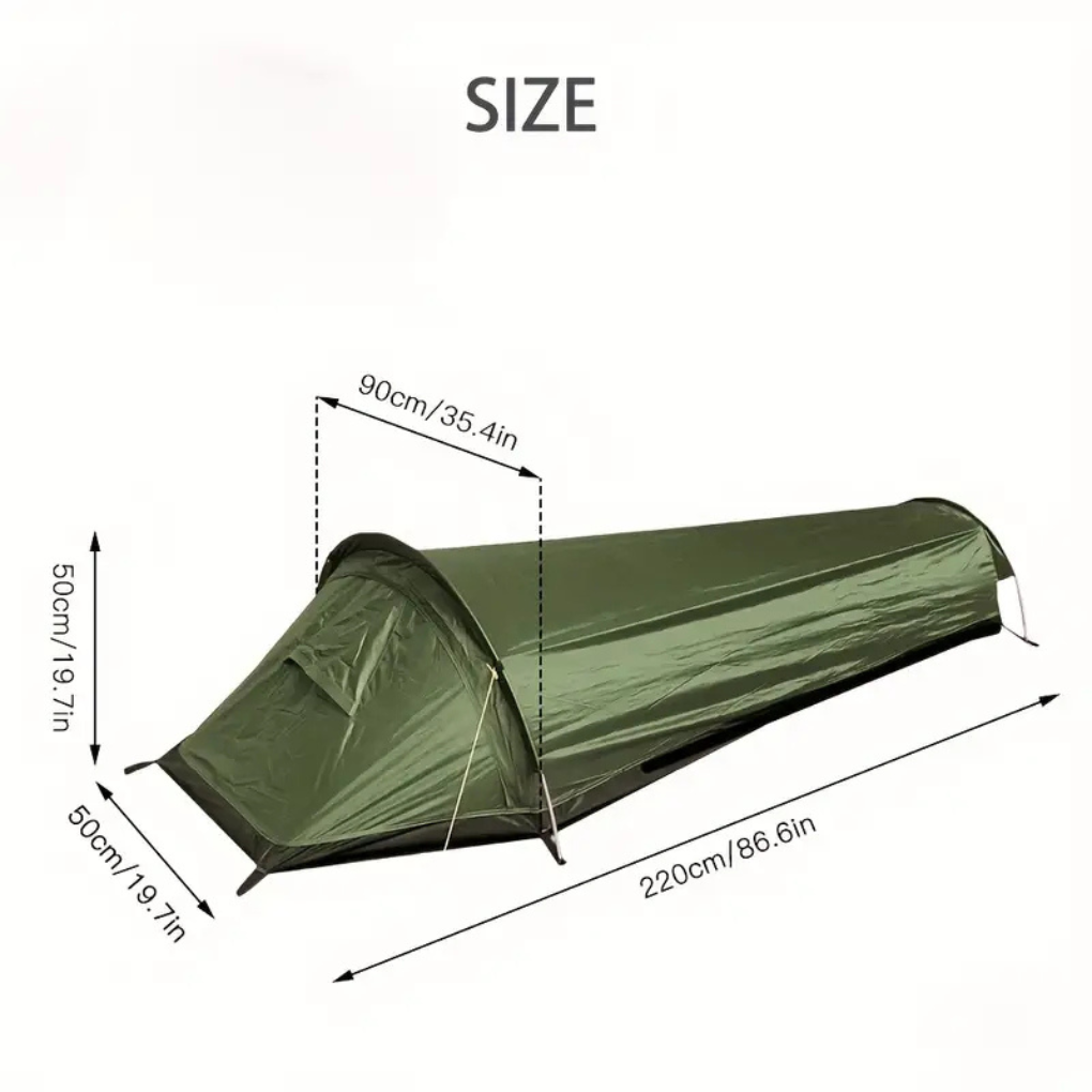 Slitesterkt vanntett solotelt for friluftsliv, fotturer og camping. Lettvektstelt for én person.