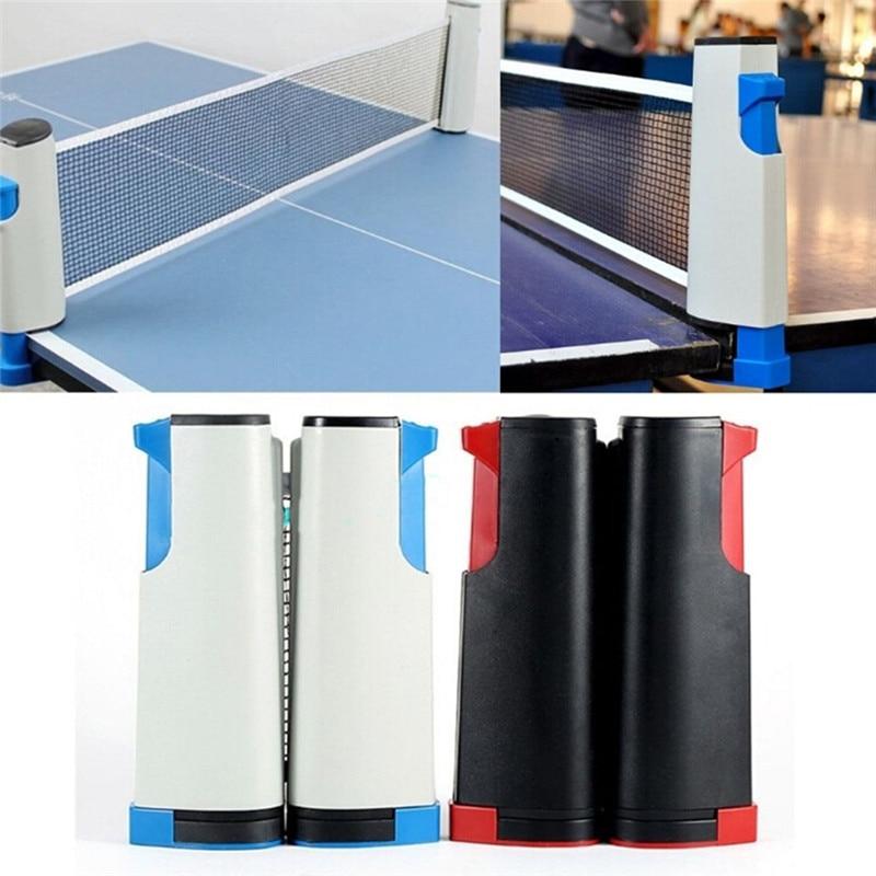 Justerbart bordtennisnett som passer de fleste bord, komplett med 2 racketer og 3 baller for allsidig spill.
