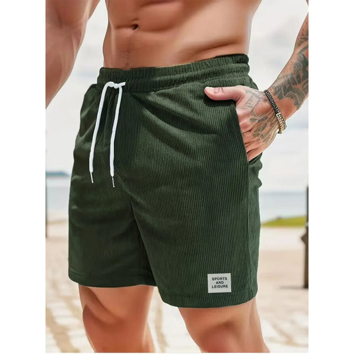 Myke kordfløyels sommershorts for menn; pustende og lett stoff for varme dager.