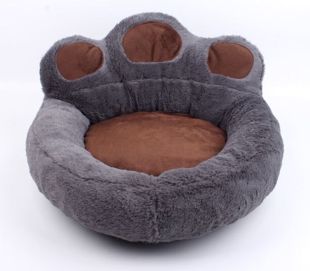 Stilig pote-design dyreseng for hund eller katt. Myk, varm og komfortabel hvileplass til kjæledyret.