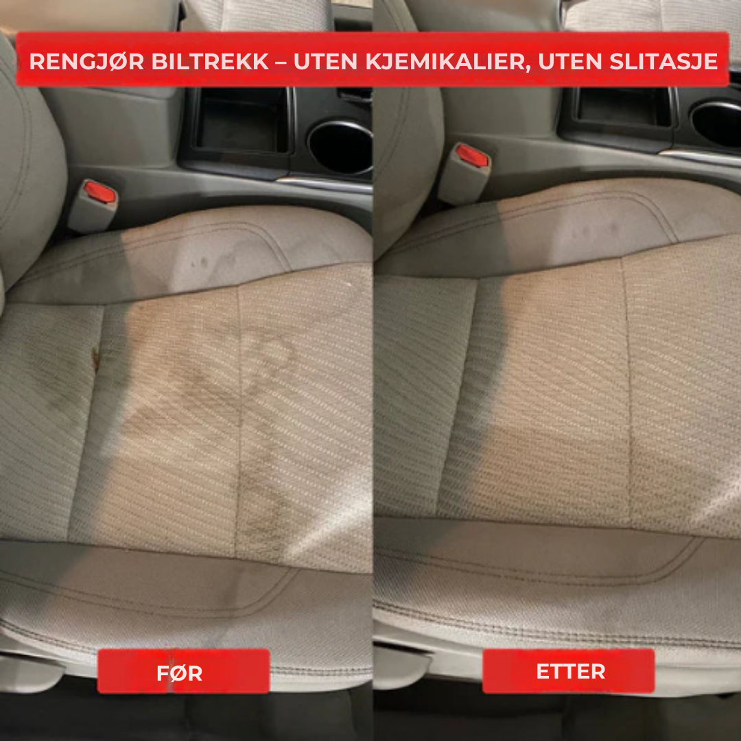 Damprenser for luktfjerning i hjemmet, bilen og båten. Nøytraliserer vond lukt, etterlater friske overflater.