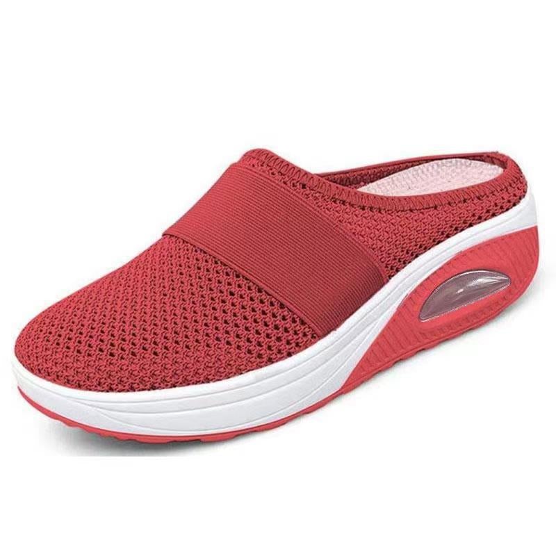 Myke og pustende ortopediske sko for kvinner. Luftpute for hvert stegs demping.