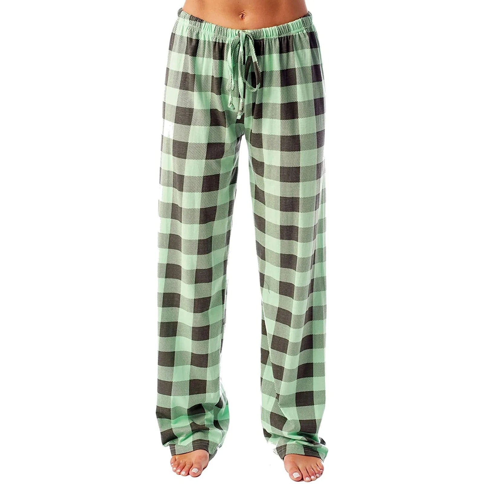 Myke pyjamasbukser med rutemønster, en flott gaveidé til damer som elsker komfort.
