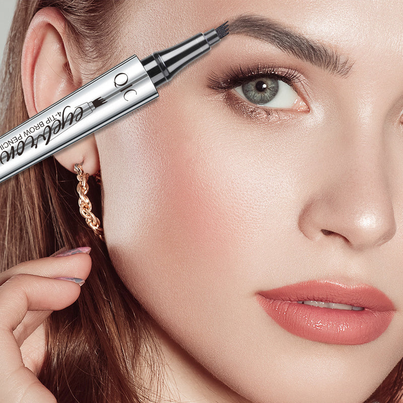 Langvarig vannfast øyenbrynspenn for naturtro microblading-effekt og fyldigere bryn.