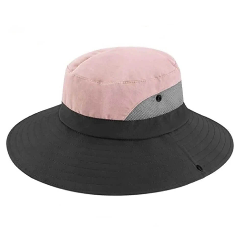 Justerbar solhatt for kvinner med hestehaleåpning, lett og pustende, ideell for utendørs.